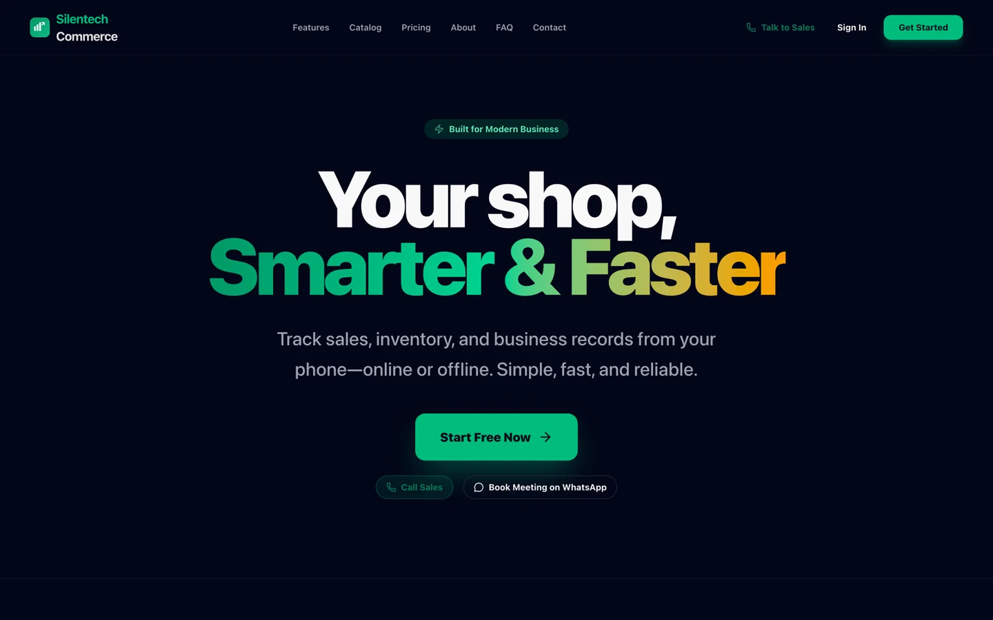 Silentech Commerce public product website